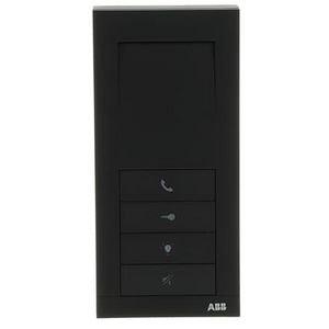 Audio handsfree binnenpost Zwart 4 drukknoppen