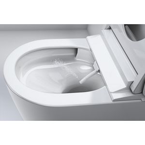 Sensia douche-wc / wandcloset met douche /zonder fohn randlloos wit incl. afstandsbediening