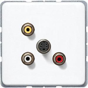 Afdekking alpin wit Audio/(S)Video CD500