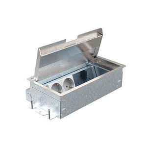 Servicebox + Vloercontactdoos 65mm 2x wandcontactdoos+ 2x M45 leeg
