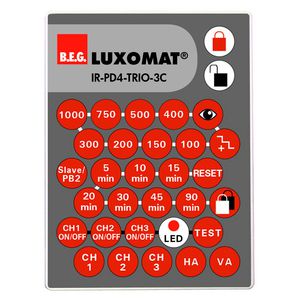 IR afstandsbediening PD4-TRIO-3C Plafondmontage -