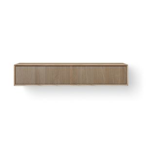 Wastafelonderkast Wood Facet Stripes 160cm 2xla eiken old grey