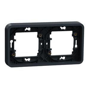 Inbouwdoos 2-voudig horizontaal IP55 Grijs/Antra Mureva Styl