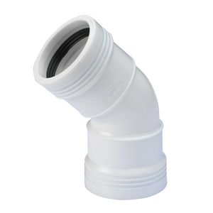 Wafix PP manchet bocht 45° 50mm wit