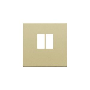 Afwerkingsset enkelvoudige luidsprekeraansl. gold coated