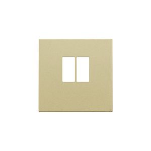 Afwerkingsset enkelvoudige luidsprekeraansl. gold coated