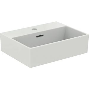 EXTRA fontein 45x35cm met kraangat met overloop wit Ideal Plus