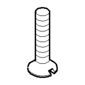 Bevestiging Verzonken schroef gleuf M4x20mm chr gebors.