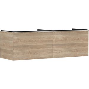 Onderkast Natural Oak 1560x550mm 2x la voor consoles greepkleur chroom Xelu Q 54072000