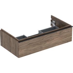 iCon wastafel onderkast met lade 90cm noten hickory