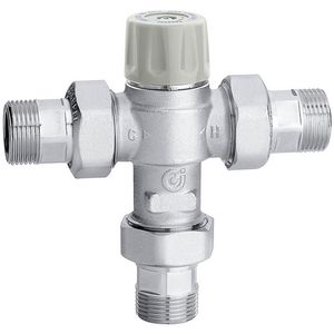 Thermos. mengventiel nf 079 met keerkleppen 1/2" 30-50°C.