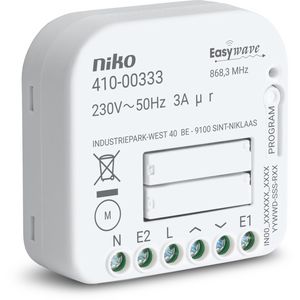 RF-ontvanger motorsturing, 230 V, 2 N.O.-contacten, inbouw
