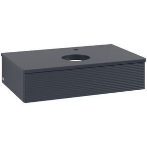 Wastafelonderkast Antao 800x190x500mm Mid.Blue Matt Lacquer L08150HG