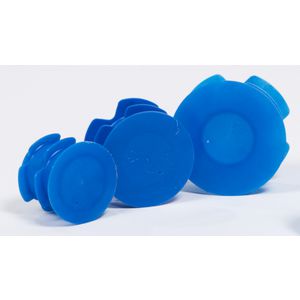 Afdekkap kort 63mm blauw