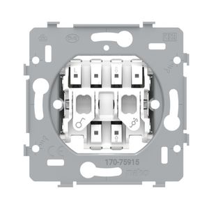 Sokkel rolluikschakelaar elektr. gescheiden 10AX/250Vac