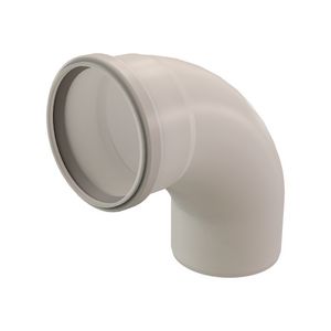 Bocht 87° PP 110mm transparant
