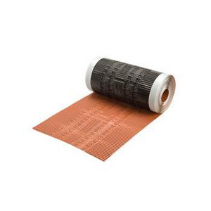 Rol a 5mtr. Airtec nok- en hoekkeper / ondervorst ALU 300mm rood VVE=4