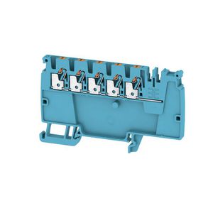 Doorvoerklem PUSH IN blauw 2.5mm2 24 A 800 V connec VVE=50