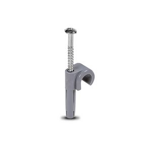 Doos a 100st. Plugclip schroef 8/10mm grijs