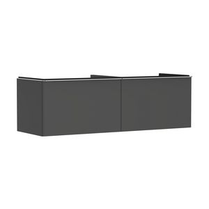 Onderkast mat grijs diamant 1560x550mm 2x la voor consoles greepkleur chroom Xelu Q 54071000
