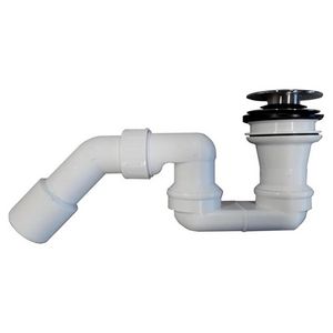 Afvoerplug push-to-open chroom z. overloop functie