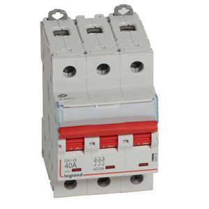 Lastschakelaar DX3 3-polig 40A rode hendel