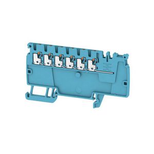 Doorvoerklem PUSH IN blauw 1.5mm2 17.5 A 500 V conn VVE=50