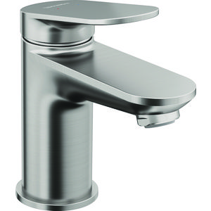 Wave 1-hendel wastafelmengkraan S rvs geborsteld sprong 95mm