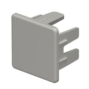 Eindstuk 25x25mm polyvinylchlorid steengrijs VVE=10