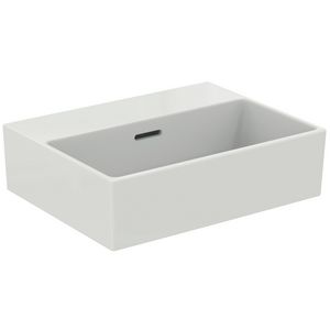 EXTRA fontein 45x35cm zonder kraangat met overloop wit Ideal Plus