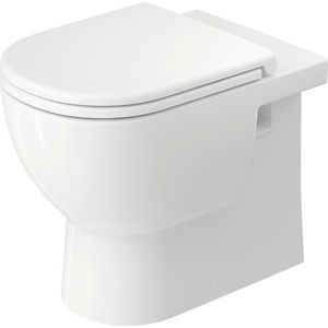 D-CODE #203709 staand closet PK. wit back-to-wall diepspoel rimless hoogglans (excl. zitting)
