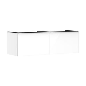 Onderkast wit hoogglans 1560x550mm 2x la voor consoles greepkleur chroom Xelu Q 54070000