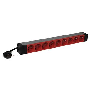 Power Distribution Unit 19" 3m. 6x Penaarde tamperproof out
