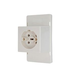 Wandcontactdoos power Plexopbouw met lasdoosdeksel 16A