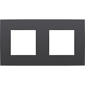2-voudige afdekplaat hoh 71mm Intense anthracite