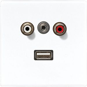 Afdekking alpine wit v.Audio/Jack/USB LS990