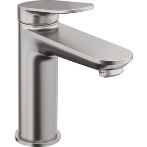 Wave 1-hendel wastafelmengkraan M rvs geborsteld sprong 122mm