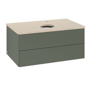 Wastafelonderkast Antao 800x360x500mm L.Green Matt Lacquer L19053HL