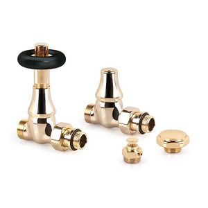 Kranenset Classico messing 1/2" recht