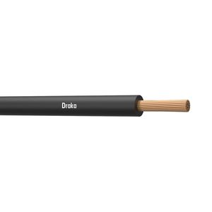 Doos a 100m. montagedraad H07V2-K 90° hittebestendig VMDS bk# 1mm² (Zwart)