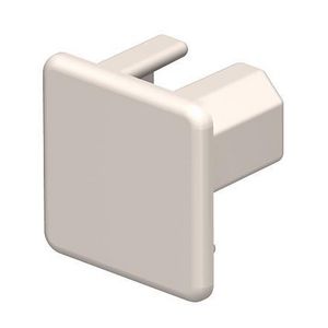 Eindstuk 20x20mm polyvinylchlorid creme wit 9001 VVE=10
