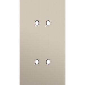 Tweevoudige afdekpl. verticaal 71mm centerafstand tweevoudig