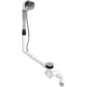 Af- en overloopgarnituur m inlaat Chroom 400x80x450mm