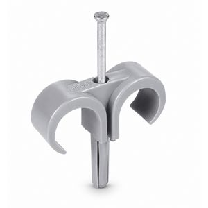 Doos a 100st. Plugclip nagel duo 16/19mm grijs