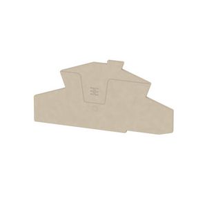 Afsluit- eindplaat d.beige h:112.64mm b:2.1mm V VVE=20