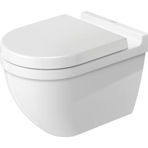 STARCK 3 #222509 wandcloset 540mm wit diepspoel gesloten durafix 3ltr./4,5ltr. (excl. zitting)