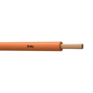 Doos a 100m. montagedraad H07V2-K 90° hittebestendig VMDS og# 1mm² (Oranje)