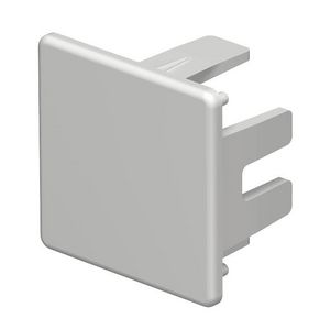 Eindstuk 30x30mm polyvinylchlorid lichtgrijs VVE=10