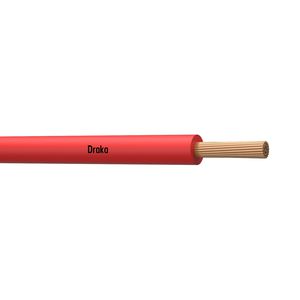 Doos a 100m. montagedraad H07V2-K 90° hittebestendig VMDS rd# 1mm² (Rood)