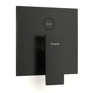 Metropol 1-hendel afbouwdeel inbouwbadmengkraan voor 2 functies Brushed Black Chrome